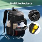 Ytonet Pickleball Bag Fits 4 to 8 Paddles, Large Capacity Pickleball Backpack with Shoe Compartment, Pickleball Paddle Bag Accessories Gifts for Men, Black