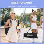 GOOX 6FT Small Mini Pickleball Net Set - Quick Setup Indoor/Outdoor Portable Practice Net - Lightweight Dink Training Aid for Backyard, Driveway