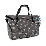 Counullo Skull Gray Sports Duffle Bag - Large Gym Bag with Ventilated Shoe Compartment & Front Racket Sleeve, Waterproof Lightweight for Women Men Tennis Pickleball Workout