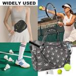 Counullo Skull Gray Sports Duffle Bag - Large Gym Bag with Ventilated Shoe Compartment & Front Racket Sleeve, Waterproof Lightweight for Women Men Tennis Pickleball Workout