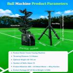 WYBYYDS Pickleball Automatic Launcher Adjustable Speed, Spin & Angles for Dinks, Chops, Volleys & Serves Tennis Ball Thrower for Beginners