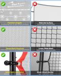 MerryMove Pickleball Rebounder Practice Net: 6FT Strong Metal Frame Pickleball Trainer Net, Portable for Outdoor Driveway Backyard and Indoor Garage Training Rebounder for Dink Volley Tennis