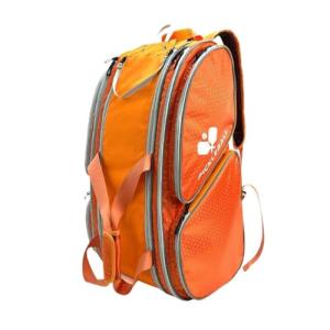 Pickleball Bag Duffle Bag for Women Men Racquet Bag Tennis Racket Bag for Badminton Hiking Training Outdoor Player- Orange