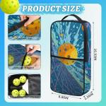 Blue Pickleball Bag for Women and Men Pickleball Backpack Quilted Crossbody Sling Bag Pickle Ball Paddle Bags