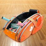 Pickleball Bag Duffle Bag for Women Men Racquet Bag Tennis Racket Bag for Badminton Hiking Training Outdoor Player- Orange