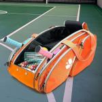 Pickleball Bag Duffle Bag for Women Men Racquet Bag Tennis Racket Bag for Badminton Hiking Training Outdoor Player- Orange