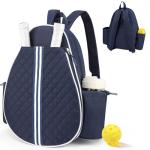 Mosthink Tennis Bag, Pickleball Bags for Women Water-Resistant and Machine Washable Tennis Racket Backpack, Lightweight Sports Bag for Pickleball, Badminton (Deep Blue)