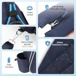 Mosthink Tennis Bag, Pickleball Bags for Women Water-Resistant and Machine Washable Tennis Racket Backpack, Lightweight Sports Bag for Pickleball, Badminton (Deep Blue)