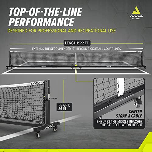 JOOLA Pro Portable Pickleball Net System with Wheels
