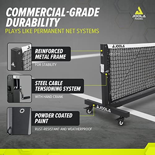 JOOLA Pro Portable Pickleball Net System with Wheels
