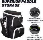 Unisex Pickleball Backpack - Shoe Compartment, Multi Storage
