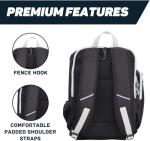 Unisex Pickleball Backpack - Shoe Compartment, Multi Storage