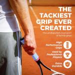 Tourna Mega Tac Extra Tacky Overgrip, White, 10-Pack