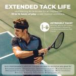 Tourna Mega Tac Extra Tacky Overgrip, White, 10-Pack