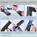 Xaspac 6 Pack Premium Overgrip Tape for Tennis, Pickleball & Badminton - Absorbent Dry Feel, Anti-Slip PU Material, Pre-Cut for Easy Installation, Enhanced Control & Durability (Black/White)