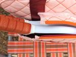 Quilted Pickleball Bag with Adjustable Strap - Peach Color
