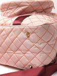 Quilted Pickleball Bag with Adjustable Strap - Peach Color