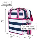Navy Stripe/Pink Pickleball Bag for Women
