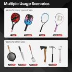 2 Pack Cold Shrink Grip Sleeve for Pickleball Paddle & Tennis Rackets, 3.9"-5.9" Expansion Non-Slip Overgrip, Vibration Dampening Handle Cover for Hammers, Pot Handles & DIY Gear- Yellow