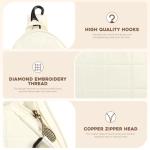 Ohlukies Tennis Bags for Women, Waterproof Crossbody Sling Pickleball backpack,Tennis Racket Bag,Ideal Gift for Girls Sports Lovers (White)