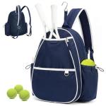 Movker Tennis Bag for Women & Men Sling Crossbody Backpack 2-Racket Waterproof Pocket & Fence Hook Racket Bags Suitable for Pickleball Tennis Badminton
