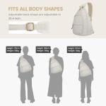 Sucipi Pickleball Bag for Women, Pickleballs Backpack with Fence Hook Reversible Quilted Crossbody Sling Bags Pickle Ball Paddle Bag-Holds Paddles, Pickleballs Accessories,Green White