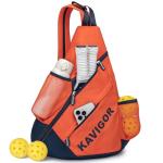 KAVIGOR 2025 Pickleball Sling Bag, Convertible Ultra-Light Backpack with Skin-Soft Fabric & Wet/Dry Pocket, Fits 4 Paddles + Gear