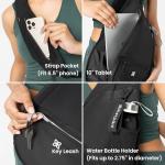 Sherpani Esprit, Sling Backpack, 10L Travel Bag, Women Shoulder Sling Purse, Crossbody Backpack, Travel Gifts, Pickleball Bag, RFID Protection, Fits 10 Inch Tablet (Raven Heritage)