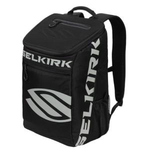 Selkirk Sport Team Backpack | Medium Pickleball Bag For Women & Men | +V11 Max Polyfiber Material | Paddle Bag Fits 6 Pickle Ball Paddles, & Sport Gear, Balls & Accessories | Black