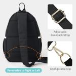 VELADAY Pickleball Bag for Women, Quilted Stylish Sling Bag, Adjustable Shoulder Strap, 2 Storage Compartment Holds Paddles, Balls,Shoes, Black