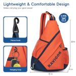 KAVIGOR 2025 Pickleball Sling Bag, Convertible Ultra-Light Backpack with Skin-Soft Fabric & Wet/Dry Pocket, Fits 4 Paddles + Gear