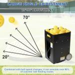 aromaoveite Portable Pickleball Launcher - Adjustable Speed/Height/Frequency, Practice Ball Launcher, App/Remote Control, 40-Ball Capacity, 4-Hour Battery Life, Multi-Mode Pickleball Training Device