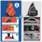 KAVIGOR 2025 Pickleball Sling Bag, Convertible Ultra-Light Backpack with Skin-Soft Fabric & Wet/Dry Pocket, Fits 4 Paddles + Gear