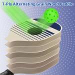 Furypiont 10 FT Mini Portable PickleballNet Equipment Set - Tennis Net for Driveway Backyard, 2 Pickleball Paddles, 8 Pickleballs and Potable Carry Bag,Pickleball Net for Beginner