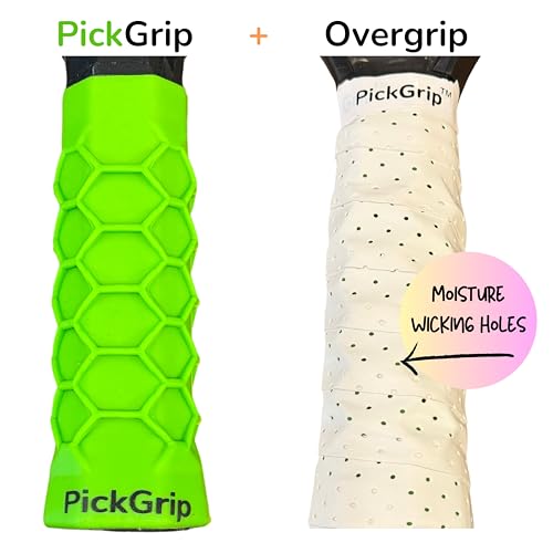 PickGrip Pickleball Paddle Enhanced Grip with Bonus Overgrip