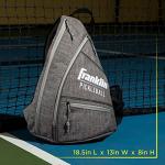 Franklin Sports Pickleball Bag - Men's and Women's Backpack - Official Adjustable Sling Bag of U.S Open Pickleball Championships - Gray/Gray