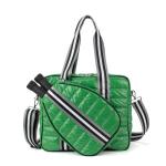 Babs + Birdie The Bennett Pickleball Puffer Duffel Sport Bag – Lightweight Pickleball Bag for Men & Women with Paddle Compartment and Large Storage (Kelly Green)