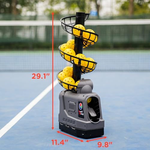 Portable Pickleball Launcher - Auto Swing, Adjustable Angles & Speeds
