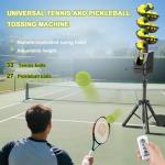 WYBYYDS Tennis Ball Machine, Adjustable Launching Angle and Interval, Pickleball Ball Machine Pickleball Launcher, Training – Indoor/Outdoor Use