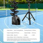 WYBYYDS Tennis Ball Machine, Adjustable Launching Angle and Interval, Pickleball Ball Machine Pickleball Launcher, Training – Indoor/Outdoor Use