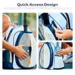 Net & Style Pickleball Backpack With Paddle Holder Large Capacity Bag For Men And Women With Ball Pocket Water Bottle Storage Stylish Lightweight Design For Outdoor Sports And Travel Use
