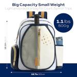 Net & Style Pickleball Backpack With Paddle Holder Large Capacity Bag For Men And Women With Ball Pocket Water Bottle Storage Stylish Lightweight Design For Outdoor Sports And Travel Use