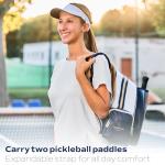 Net & Style Pickleball Backpack With Paddle Holder Large Capacity Bag For Men And Women With Ball Pocket Water Bottle Storage Stylish Lightweight Design For Outdoor Sports And Travel Use