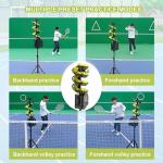 WYBYYDS Tennis Ball Machine, Adjustable Launching Angle and Interval, Pickleball Ball Machine Pickleball Launcher, Training – Indoor/Outdoor Use