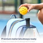 Net & Style Pickleball Backpack With Paddle Holder Large Capacity Bag For Men And Women With Ball Pocket Water Bottle Storage Stylish Lightweight Design For Outdoor Sports And Travel Use