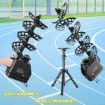 WYBYYDS Tennis Ball Machine, Adjustable Launching Angle and Interval, Pickleball Ball Machine Pickleball Launcher, Training – Indoor/Outdoor Use