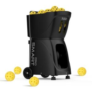 Pickleball Machine-PP Smart Pro Pickle Ball Trainer 85+ Balls, Pickleball Launcher Smart Programming,Topspin, Backspin, Lobs, Random Oscillation,1.6-6S,Speed 20-120km/h,for All-Level Player-Black