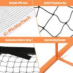 PICKLETECH 4.0 Slim Version Pickleball Net Portable Outdoor, 22 FT Pickleball Net-USAPA Regulation Size-Pickle Ball Net System with Carrying Bag for Driveway