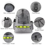 SANLIKE Pickleball Bag Backpack for Men Women，Large Pickle Ball Paddle Bag Fits 2 to 4 Paddles,Sports Duffle Bags with Shoe Compartment and Pocket (Gray)