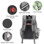 SANLIKE Pickleball Bag Backpack for Men Women，Large Pickle Ball Paddle Bag Fits 2 to 4 Paddles,Sports Duffle Bags with Shoe Compartment and Pocket (Gray)